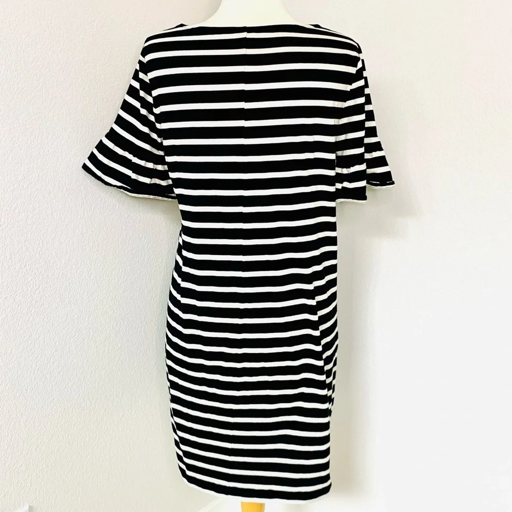 Preowned J Crew Striped Dress Size Large